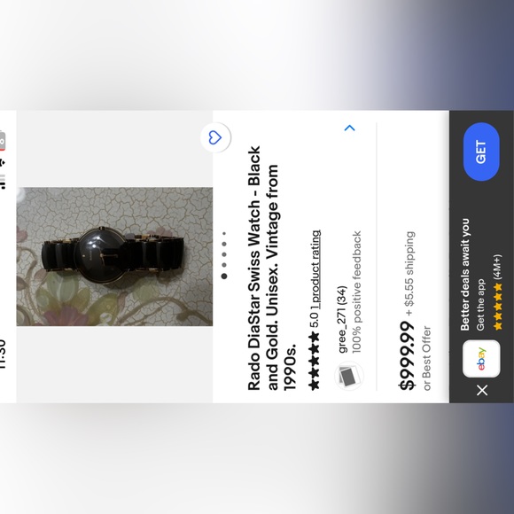 Brand new rado diastar vintage watch - Picture 1 of 4